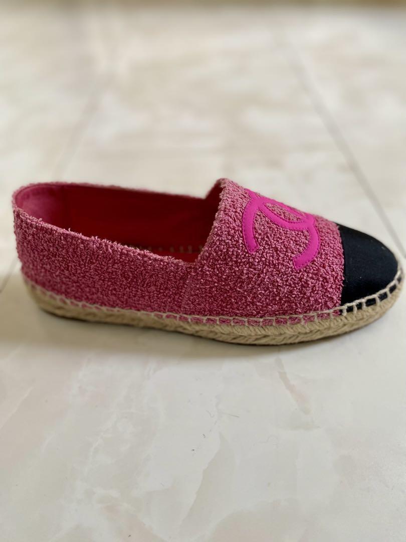 美品 シャネル ツイード エスパドリーユ スニーカー 37 CHANEL