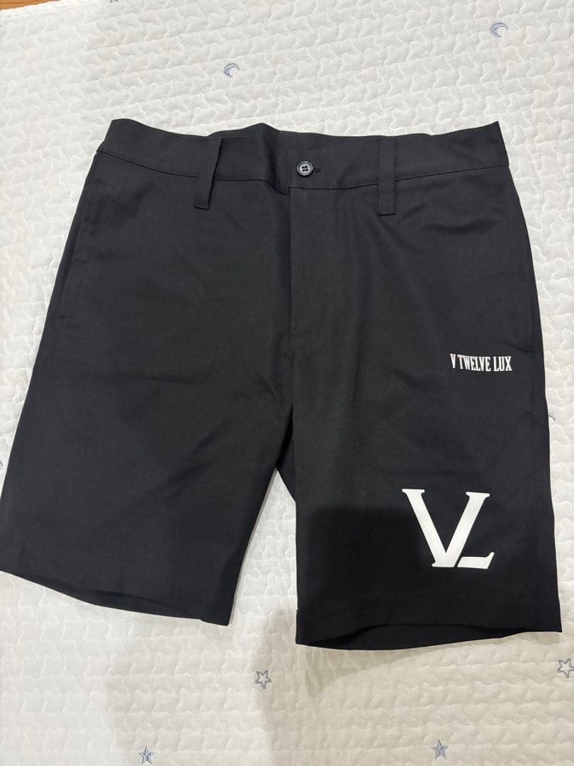 V12 ブラック ゴルフパンツ ハーフパンツ MサイズM V12