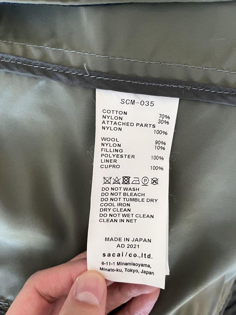sacai ミリタリージャケット ネイビー・カーキ