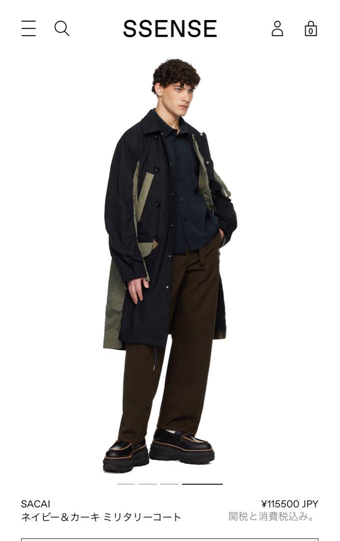 sacai ミリタリージャケット ネイビー・カーキ