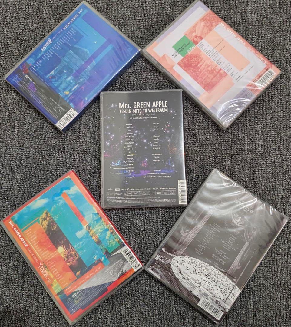 Mrs.GREEN APPLE 通常盤 Blu-Ray 5作品 - メルカリ