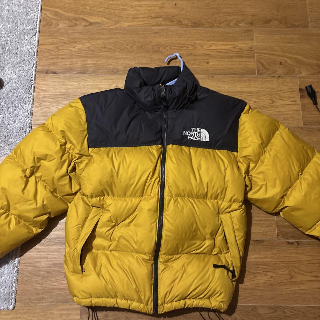 THE NORTH FACE ダウンジャケット イエロー/ブラック