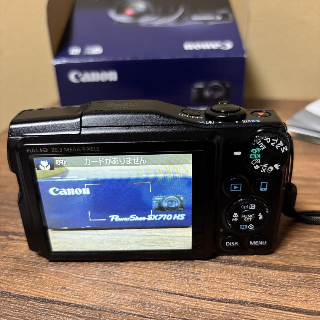 ［美品］Canon デジタルカメラ PowerShot SX710HS ブラック