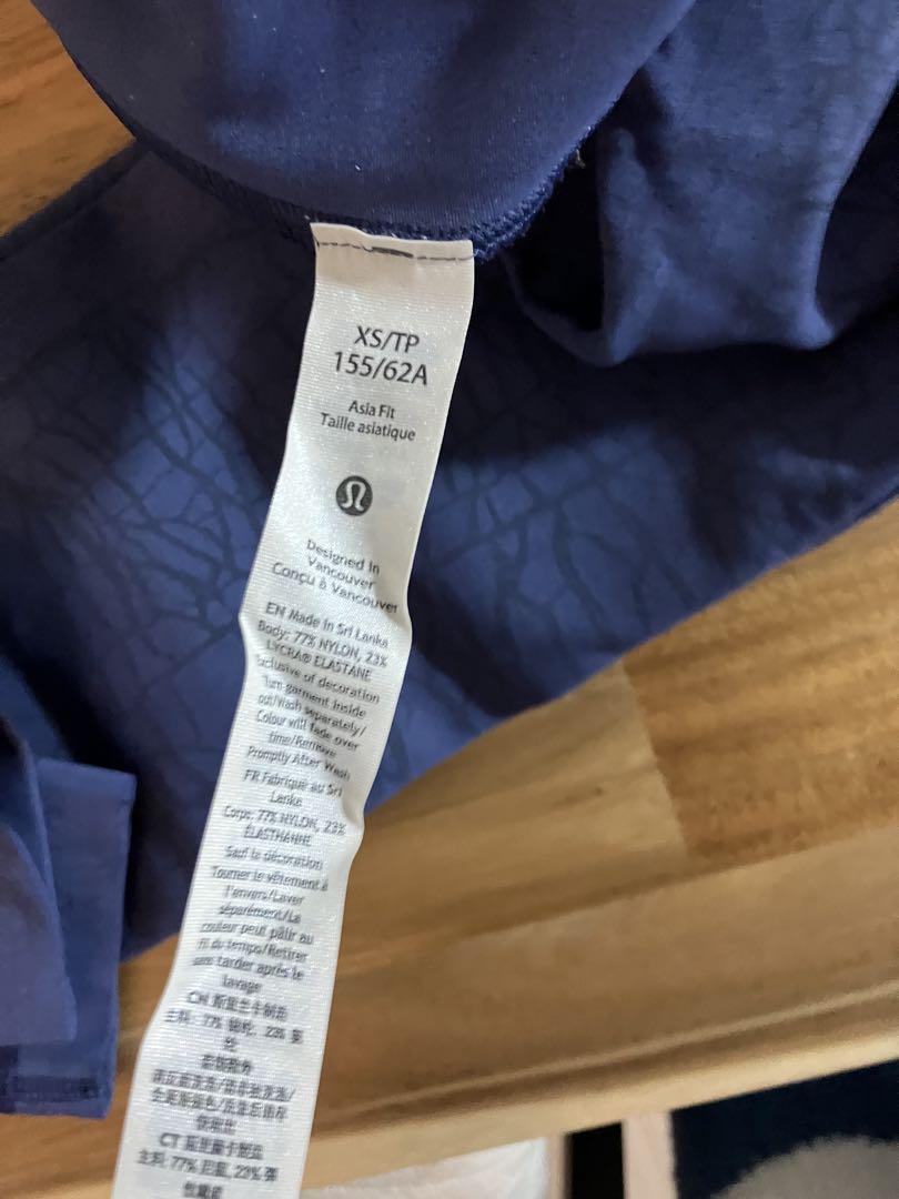 最終値下げ！Lululemon Asia fit サイズXS