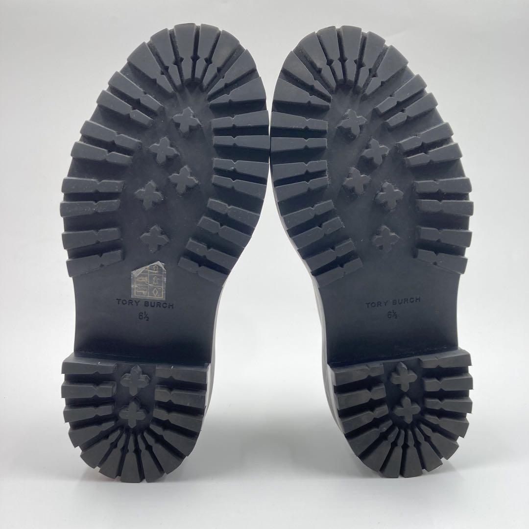 極美品24cm TORY BURCH JESSA LUG SOLE LOAFER
