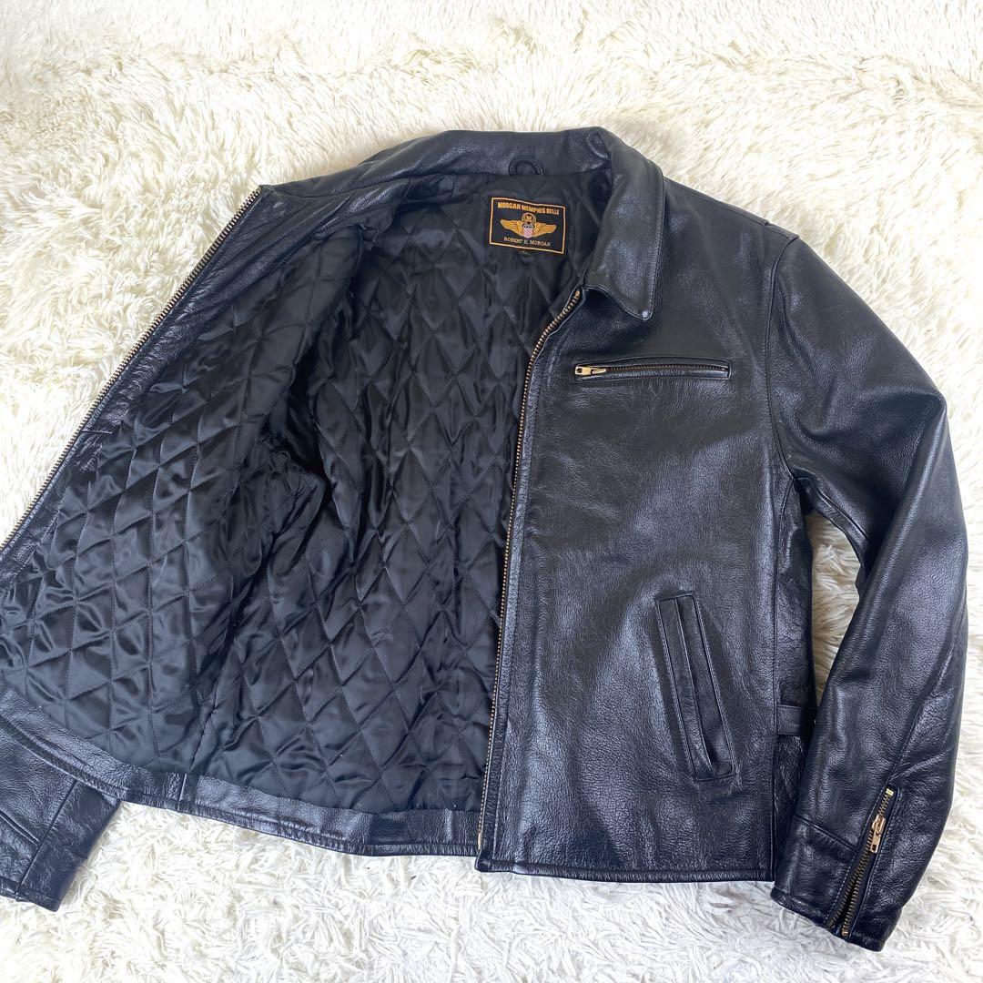 【極美品】MORGAN MEMPHIS BELLE レザージャケット 黒　XL