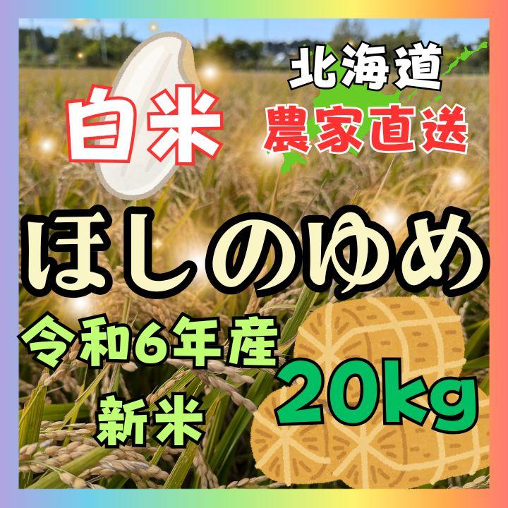 【北海道】ほしのゆめ 白米20kg【新米】2日以内発送予定