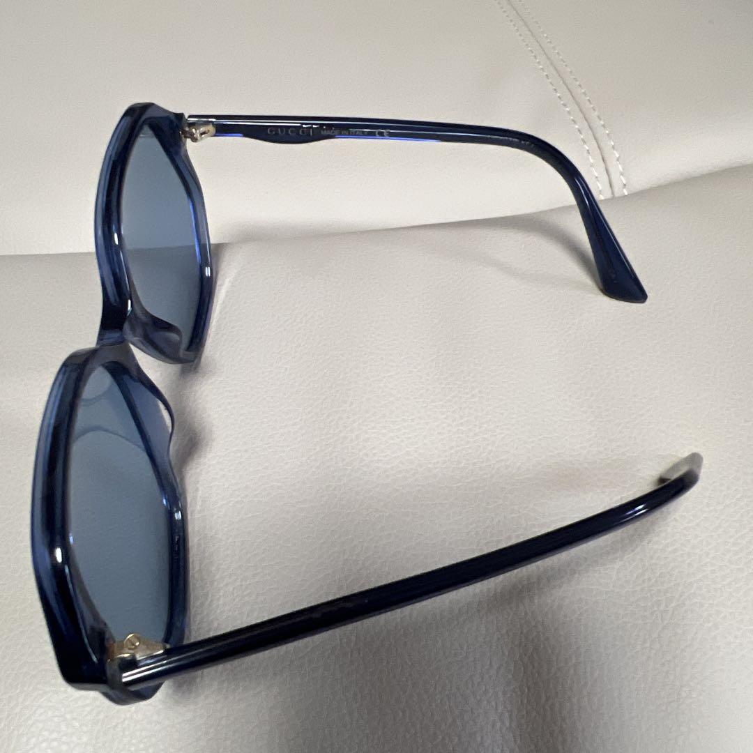 GUCCI ネイビー スクエア型サングラス★レディース