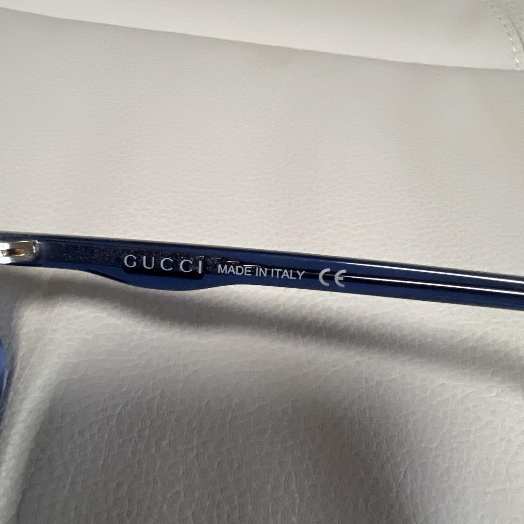 GUCCI ネイビー スクエア型サングラス★レディース