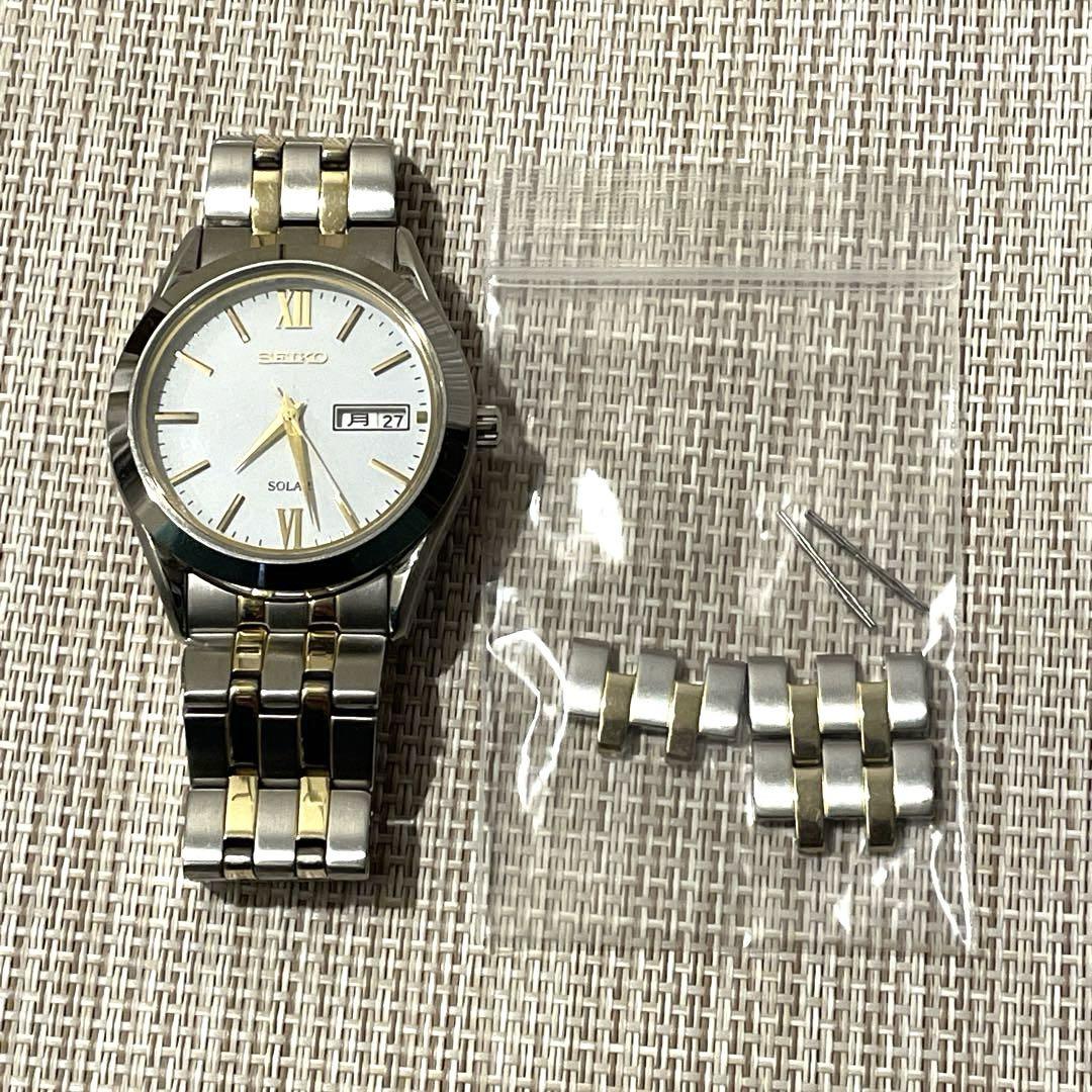 腕時計 セイコー ソーラー ゴールド SBPX085 SEIKO サファイア