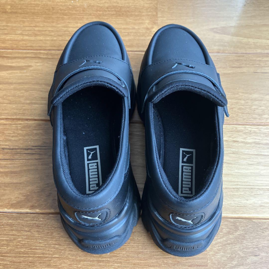 PUMA 黒 ローファー 23 レディース