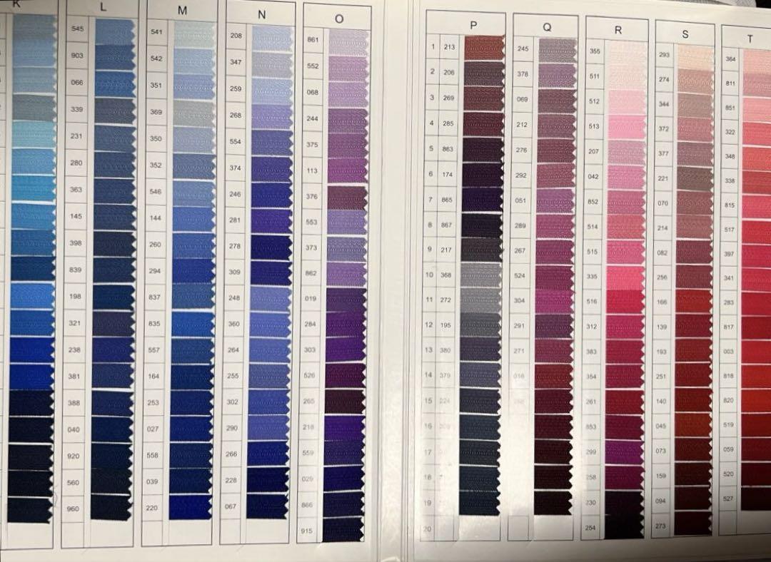 その他 YKK COLOR CARD