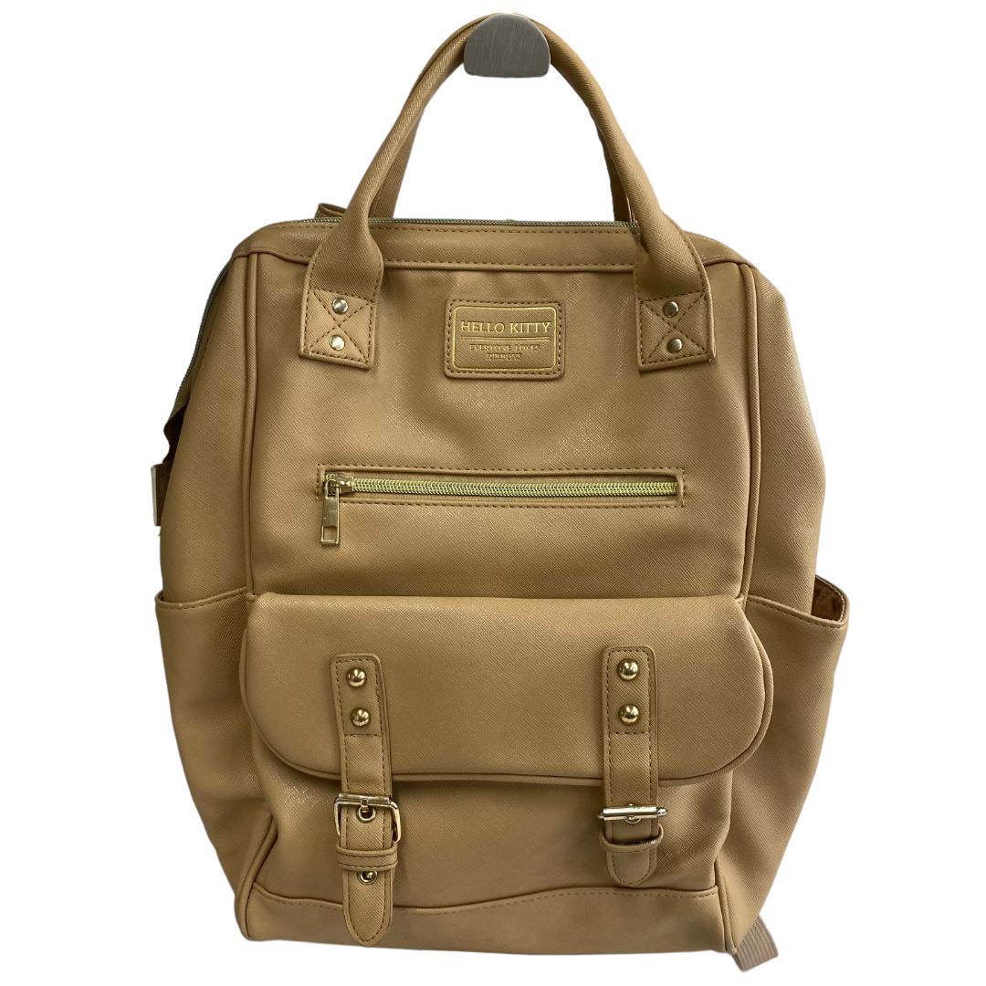 美品 ハローキティ リュック ファー レザー 2000年 大容量 キティ レトロ yi88 限定品 希少 ハローキティ レザー リュック アネロ風