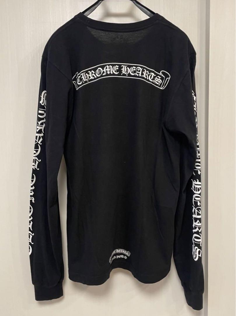 CHROME HEARTS ロンT スクロールラベル