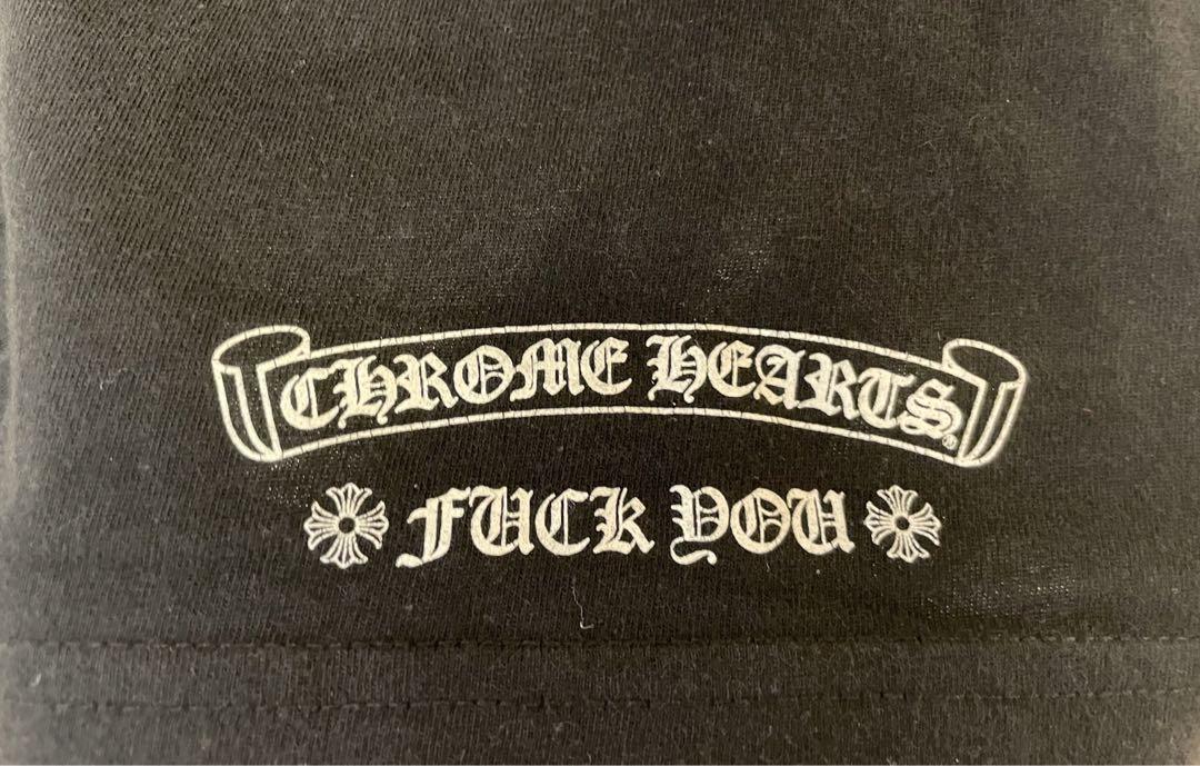 CHROME HEARTS ロンT スクロールラベル