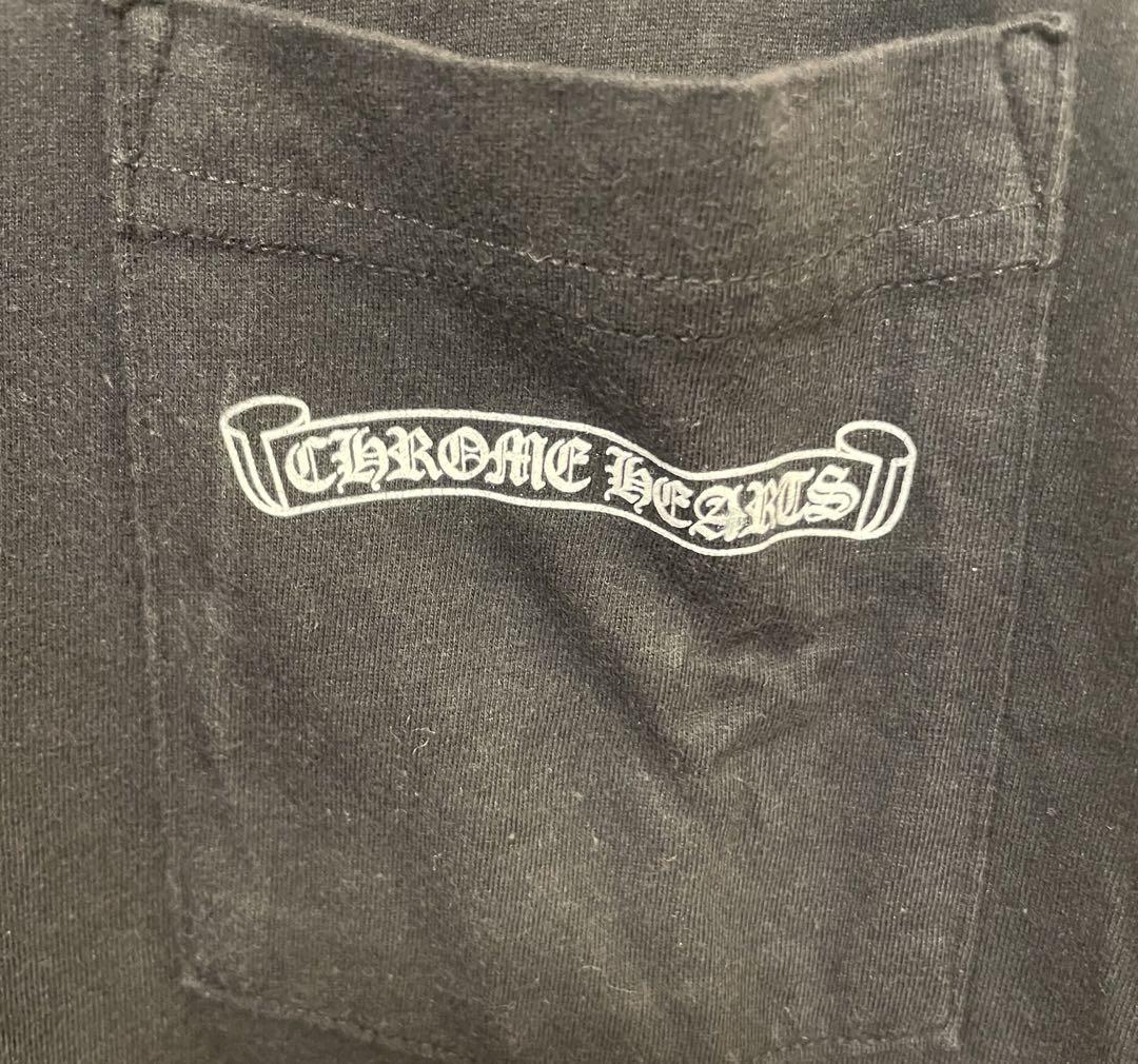 CHROME HEARTS ロンT スクロールラベル