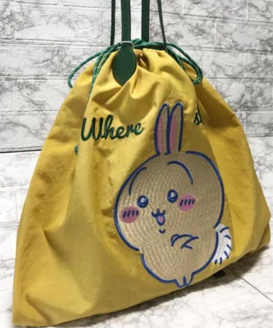 ちいかわ刺繍トート☆うさぎ✨イエロー - メルカリ