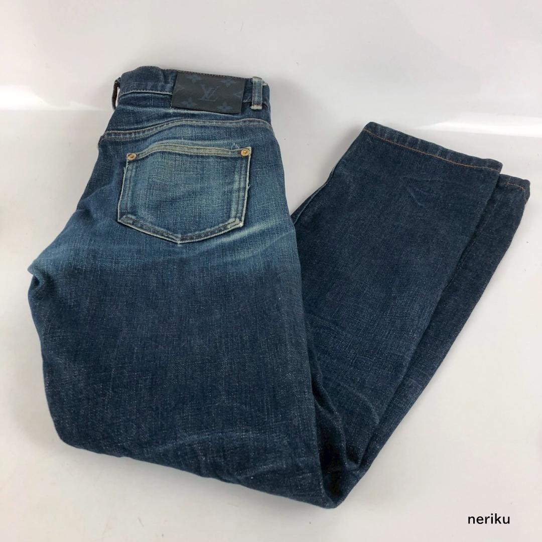 海外限定♪ Louis Vuitton スリムフィット ジーンズ デニム LOUIS VUITTON ルイ・ヴィトン スリムフィット デニムパンツ