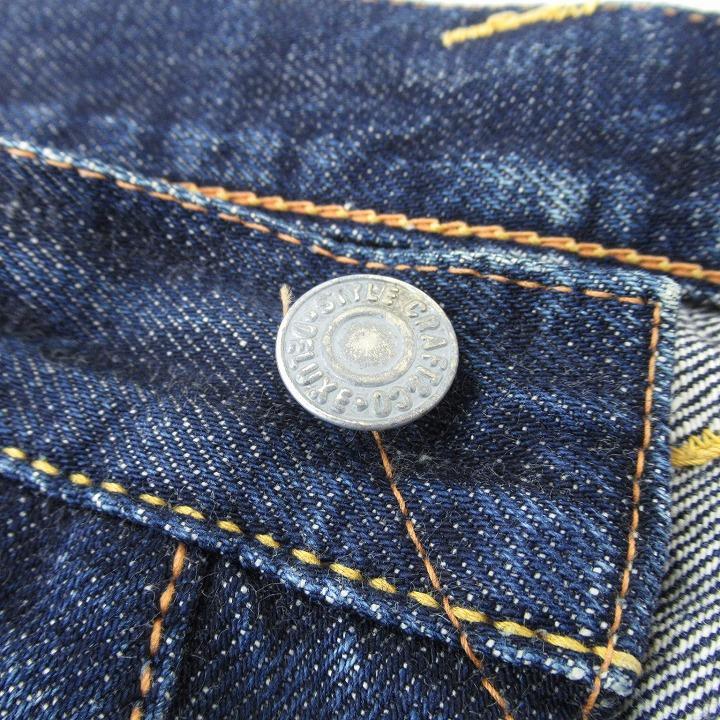 エヴィス No1 SPECIAL 2001 デニムパンツ カモメ ネコ ペイント