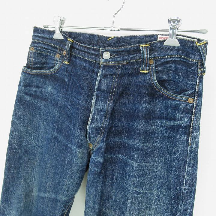 エヴィス No1 SPECIAL 2001 デニムパンツ カモメ ネコ ペイント