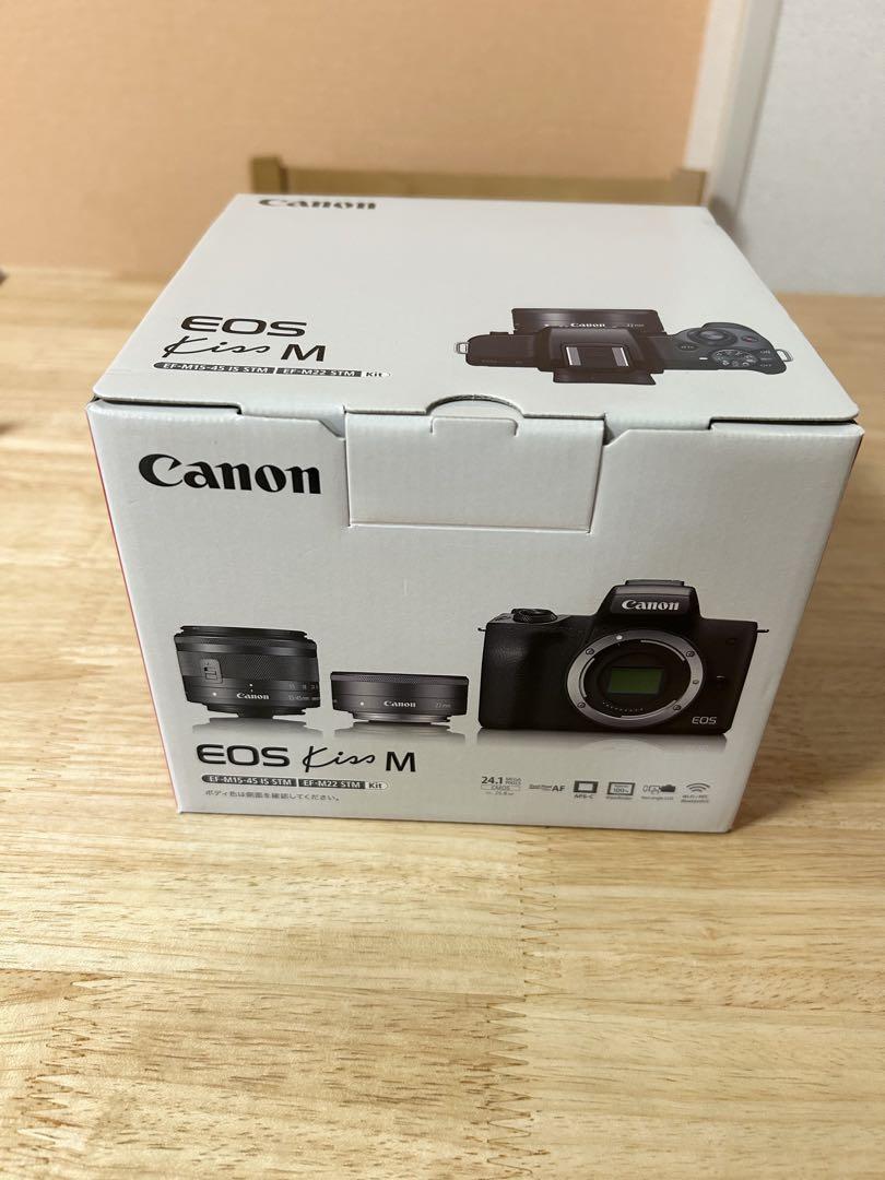 Canon EOS KissM ミラーレスカメラ 2本レンズセット