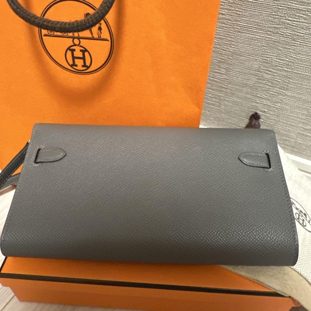 【最新刻印】HERMES ケリートゥーゴー ショルダーバッグ　グリミスティ
