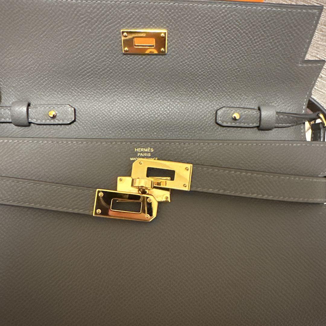 【最新刻印】HERMES ケリートゥーゴー ショルダーバッグ　グリミスティ