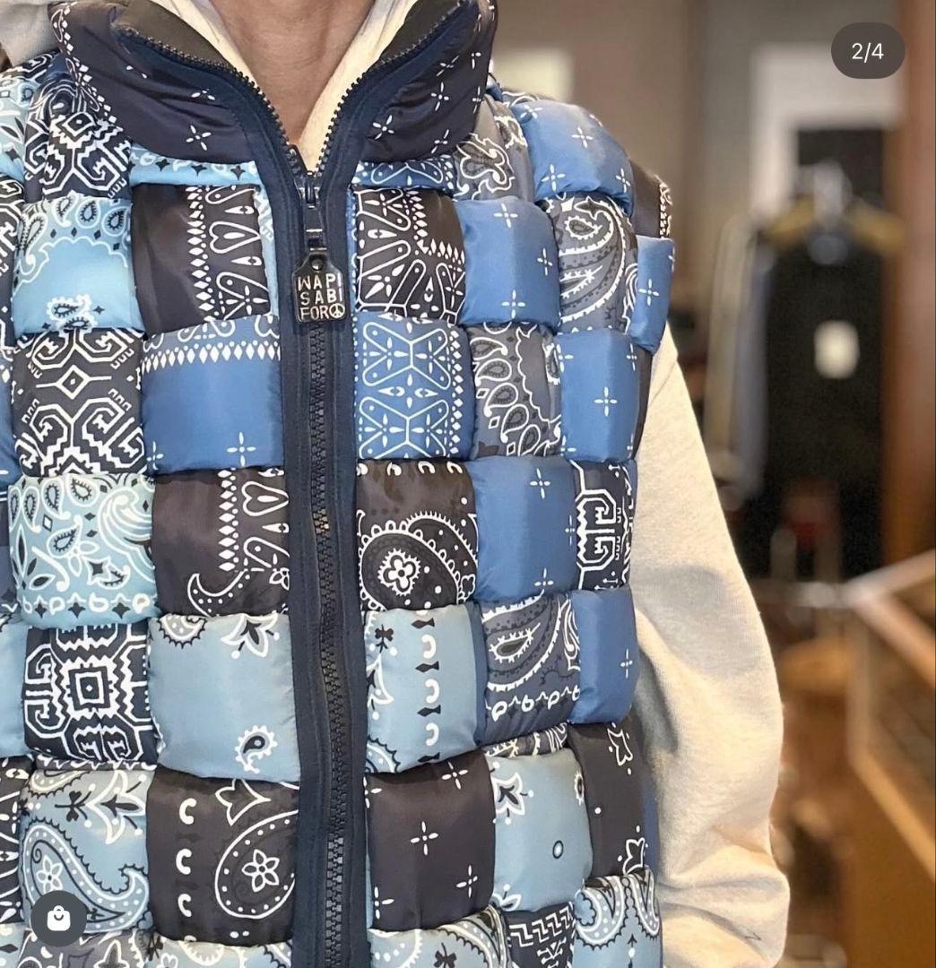 KAPITAL WAPI SABI K.EEL VEST 青系 ベスト