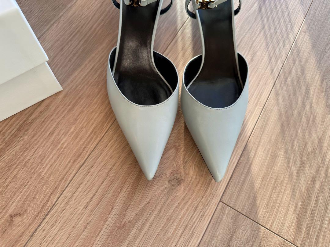CELINE セリーヌキトゥン トリオンフ ストラップ パンプス