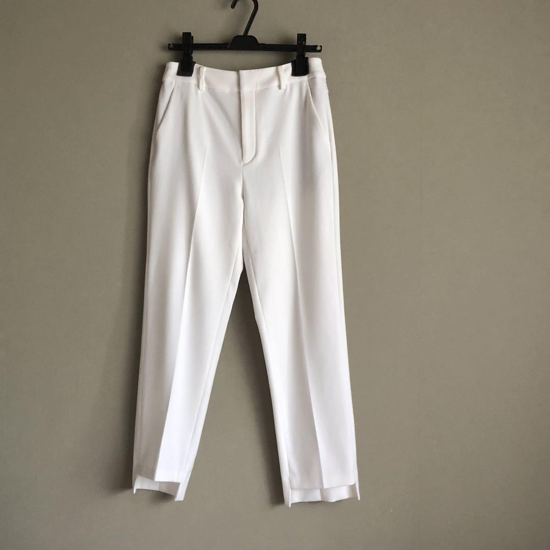 NOBLE ノーブル◆裏起毛 キャロットシルエット ステップヘム パンツ 40 NOBLE ノーブル◇裏起毛 キャロットシルエット ステップヘム