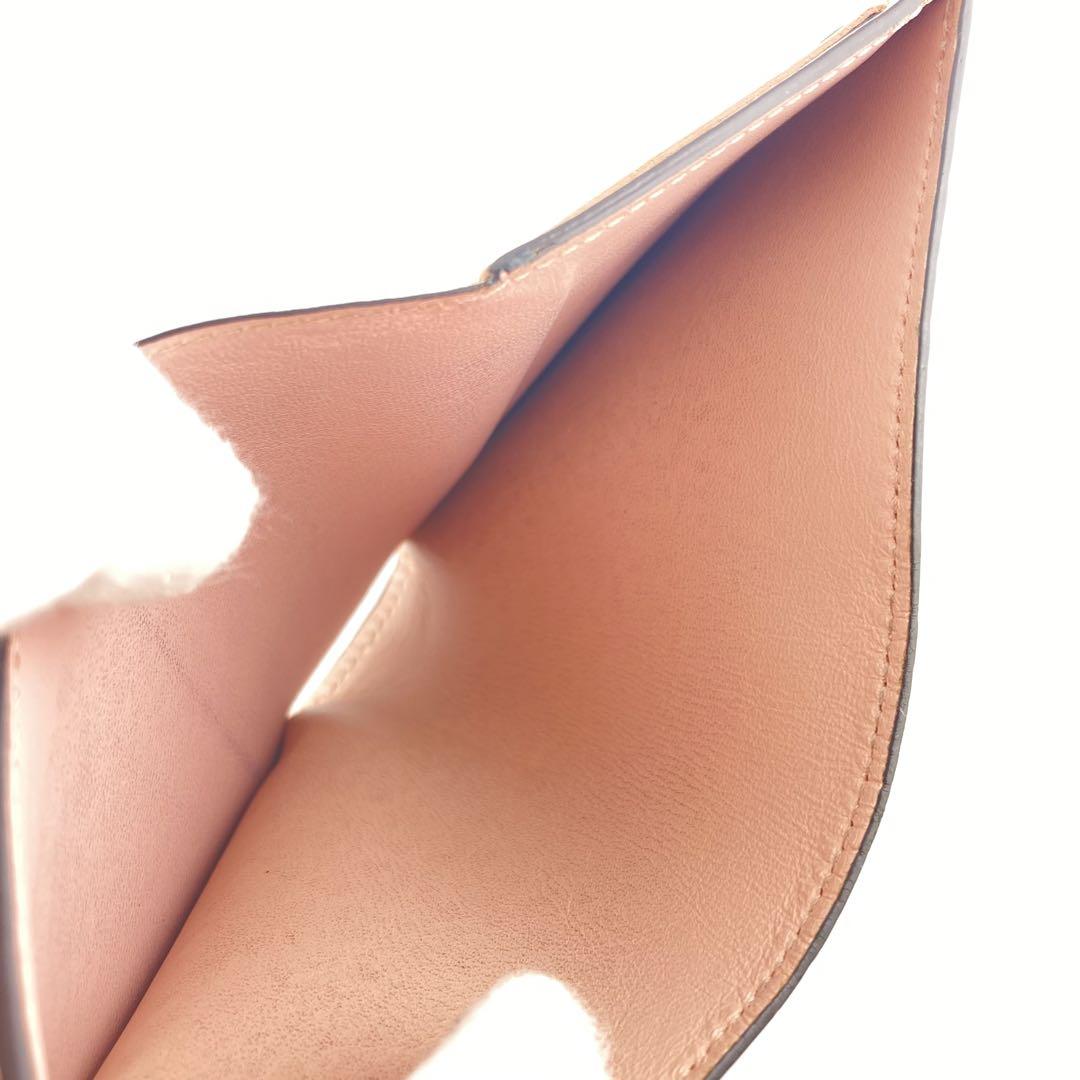 【美品】 近年物 ルイヴィトン マヒナ ポルトフォイユクレア 二つ折り財布ピンク 画像11