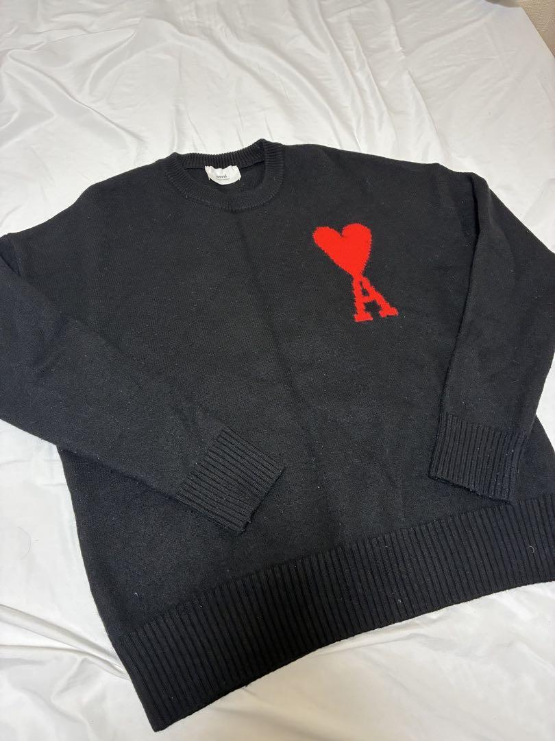 期間限定値下げ中】ami クルーネックセーター ハート刺繍