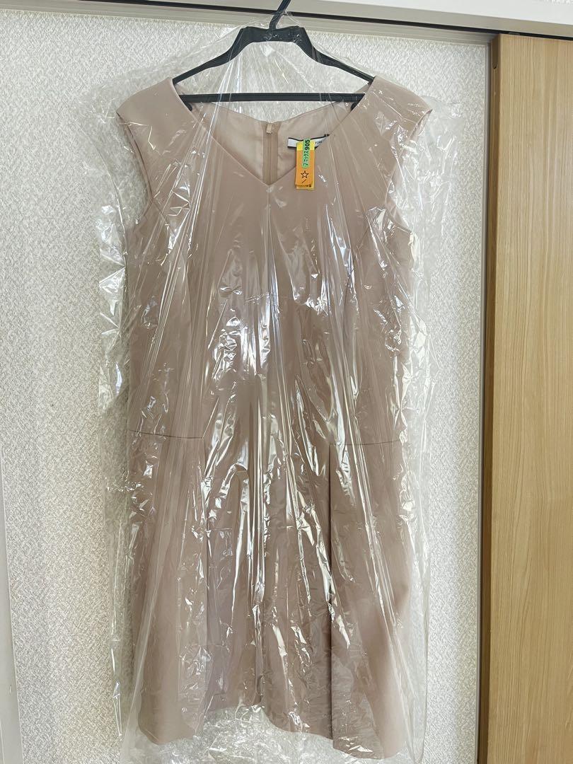 FOXEY NEW YORK ワンピース タック Vネック ひざ丈 40