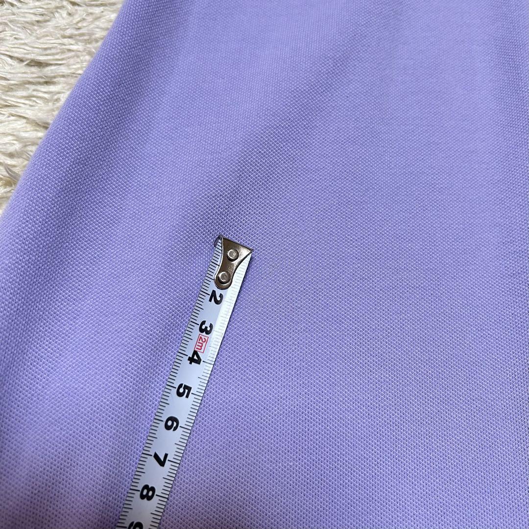 極美品 ラルフローレン ポロシャツワンピース フレア ラベンダー ホース刺繍 M 極美品 ラルフローレン ポロシャツワンピース フレア ラベンダー