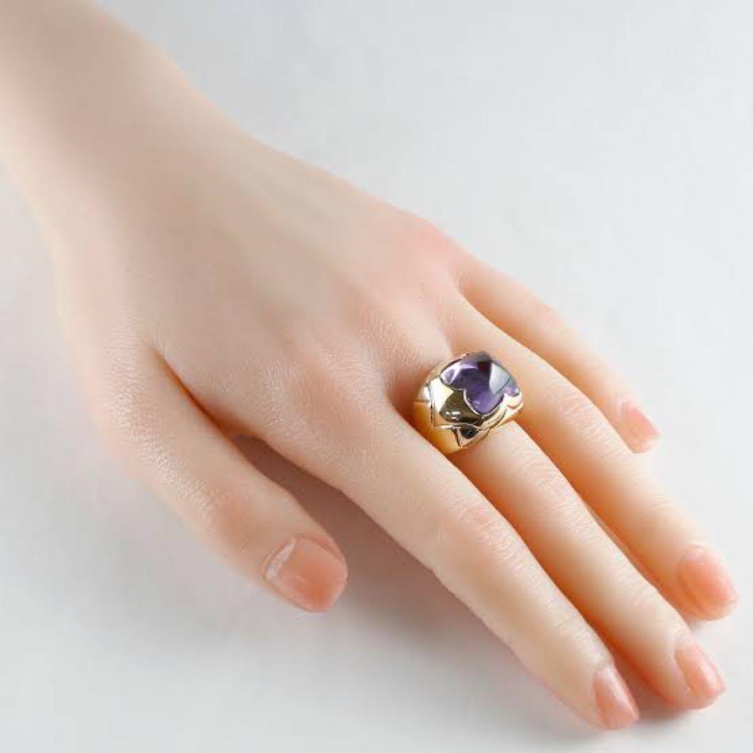 【18金】BVLGARI ピラミデリング10号