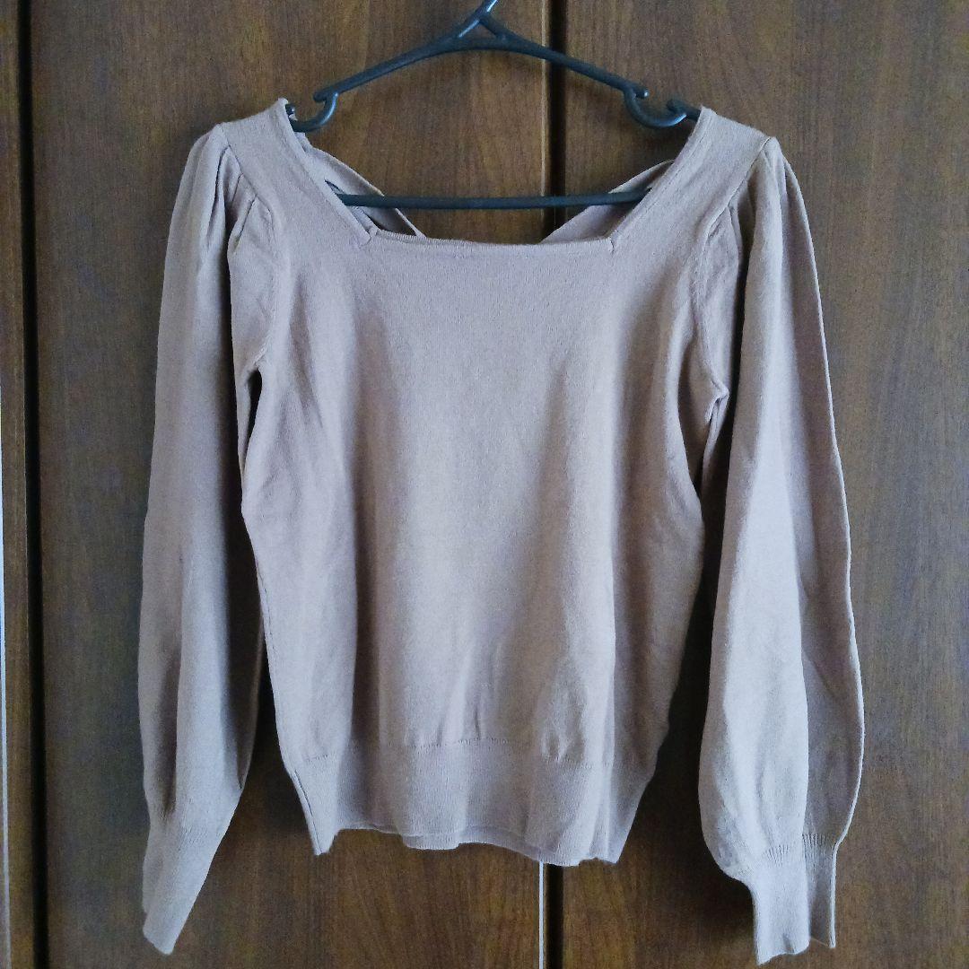 新品タグ付き　もちもちニット　モカブラウン　M