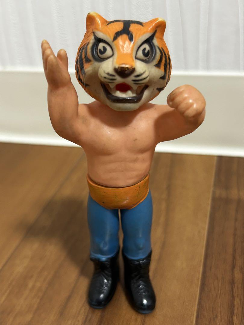 昭和　当時物　タイガーマスク ソフビ 中嶋製作所