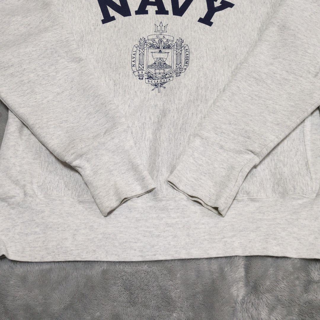 サ*ー様 USA製 90年代 Sサイズ NAVYロゴ リバースウィーブタイプ グ