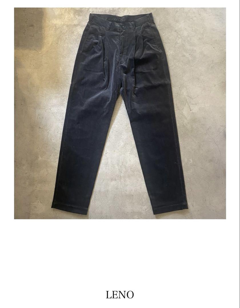 LENO ツータックコーデュロイパンツ