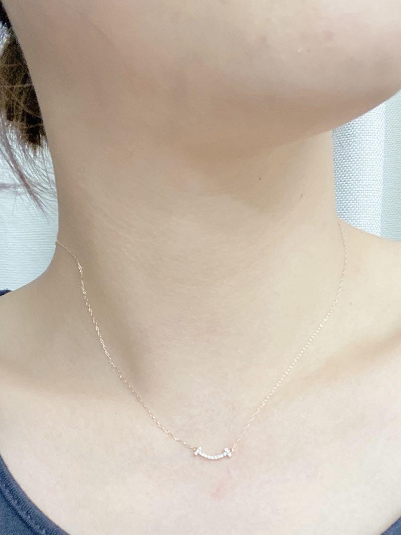 最新エルメス K18YG ダイヤモンドネックレス♡リバーシブル18金スマイルダイヤ アクセサリー