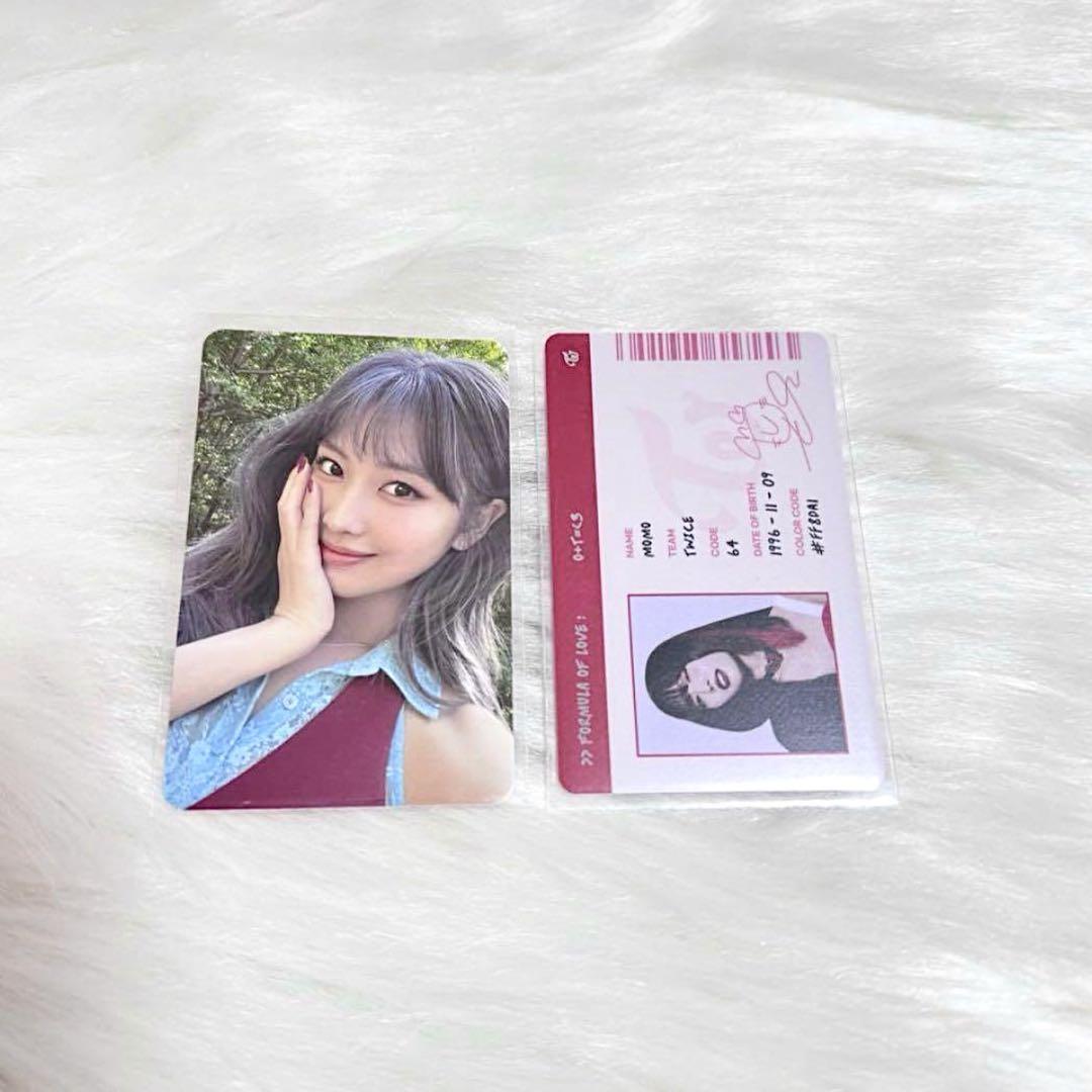 魅力的な価格 2枚セット トレカ MOMO モモ TWICE IDカード 封入 アルバム K-POP・アジア