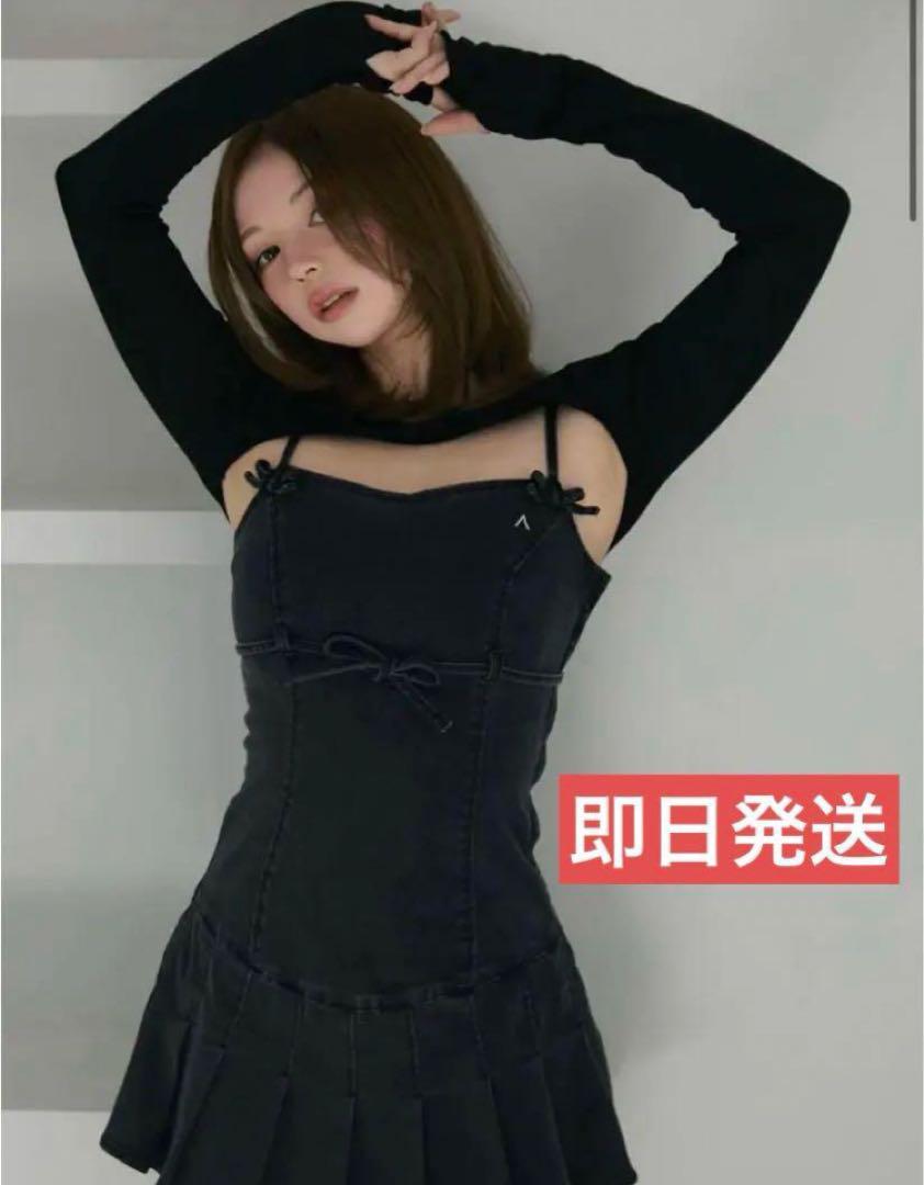 andmary bonnie denim mini dress 19,092円