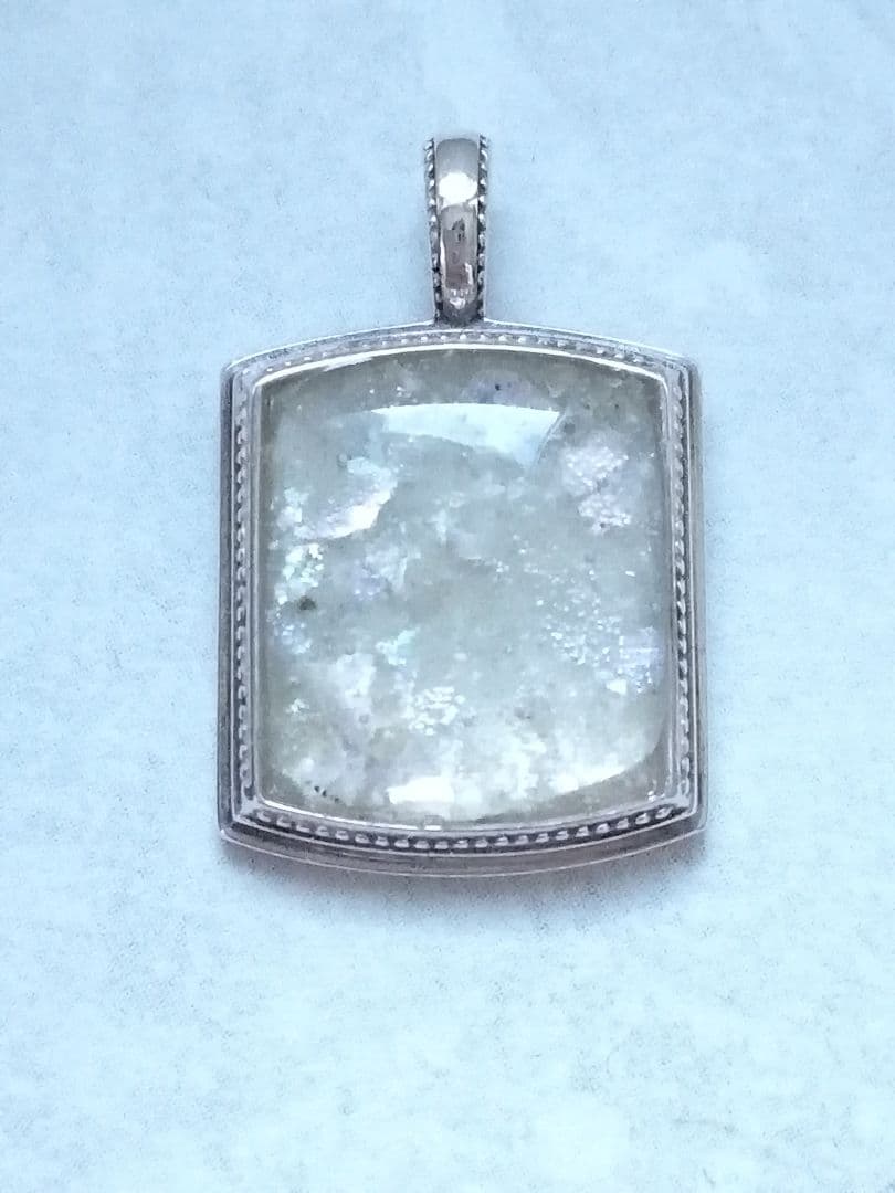 ageteアガット シルバーsv ネックレス チャーム ローマンガラス/ete