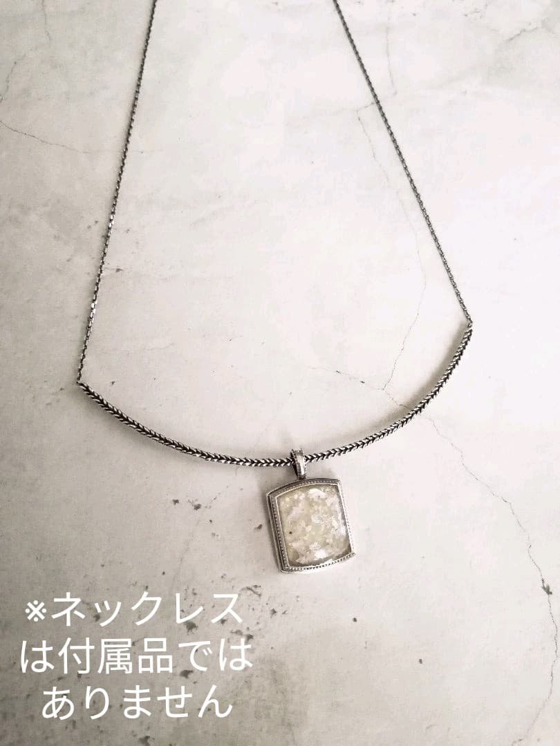 ageteアガット シルバーsv ネックレス チャーム ローマンガラス/ete