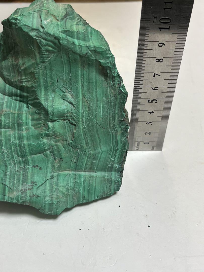 コンゴ産　大きめ天然マラカイト原石1455g  原石そのまま磨き無し　貴重なお品