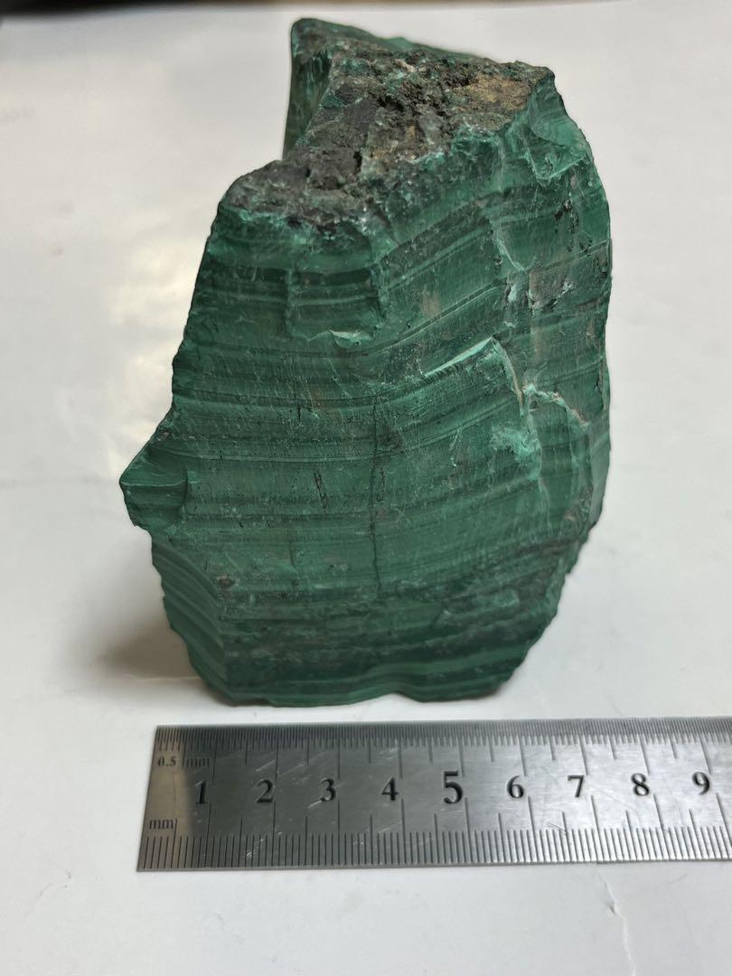 コンゴ産　大きめ天然マラカイト原石1455g  原石そのまま磨き無し　貴重なお品