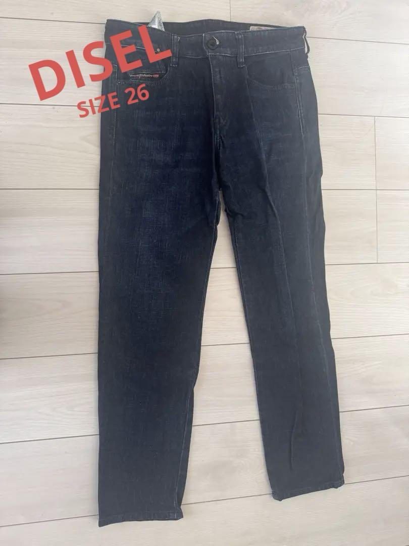 【試着のみ】DIESEL ダークブルー ストレートデニム SIZE26