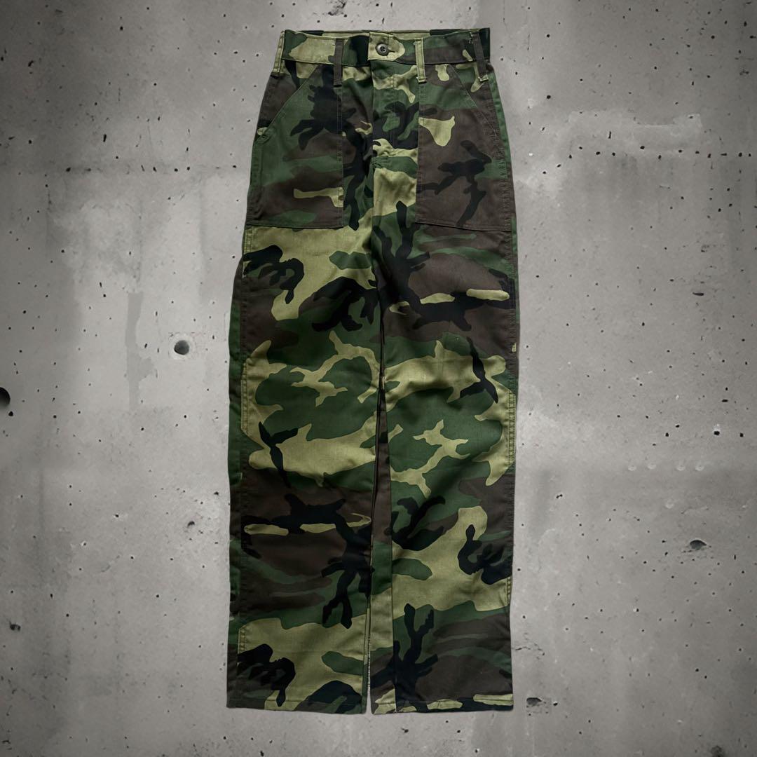 deadstock 70s 80s ウッドランドカモ　ベイカーパンツTeeジップ