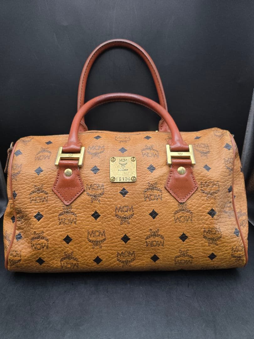 【美品】MCM/ボストンバッグ/レザー/J8959 楽天市場】MCM エムシーエム ロゴグラム ハンドバッグ ミニ