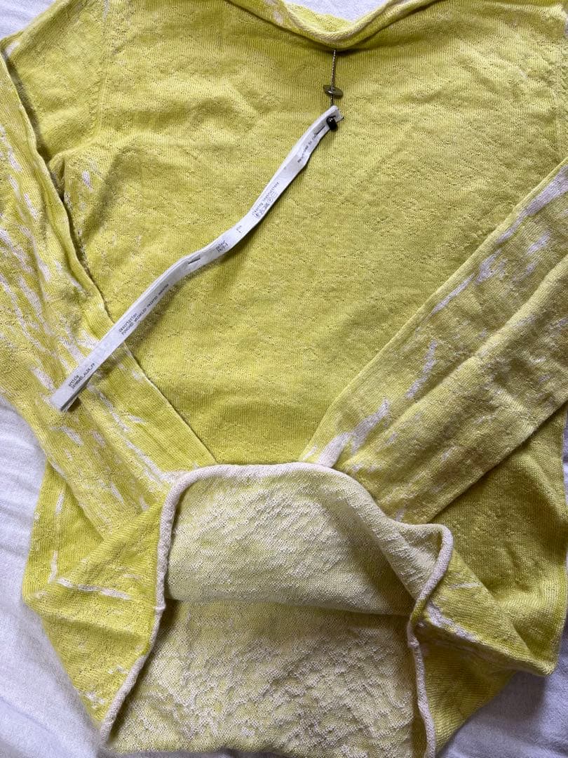 希少 label under construction Alpaga knit